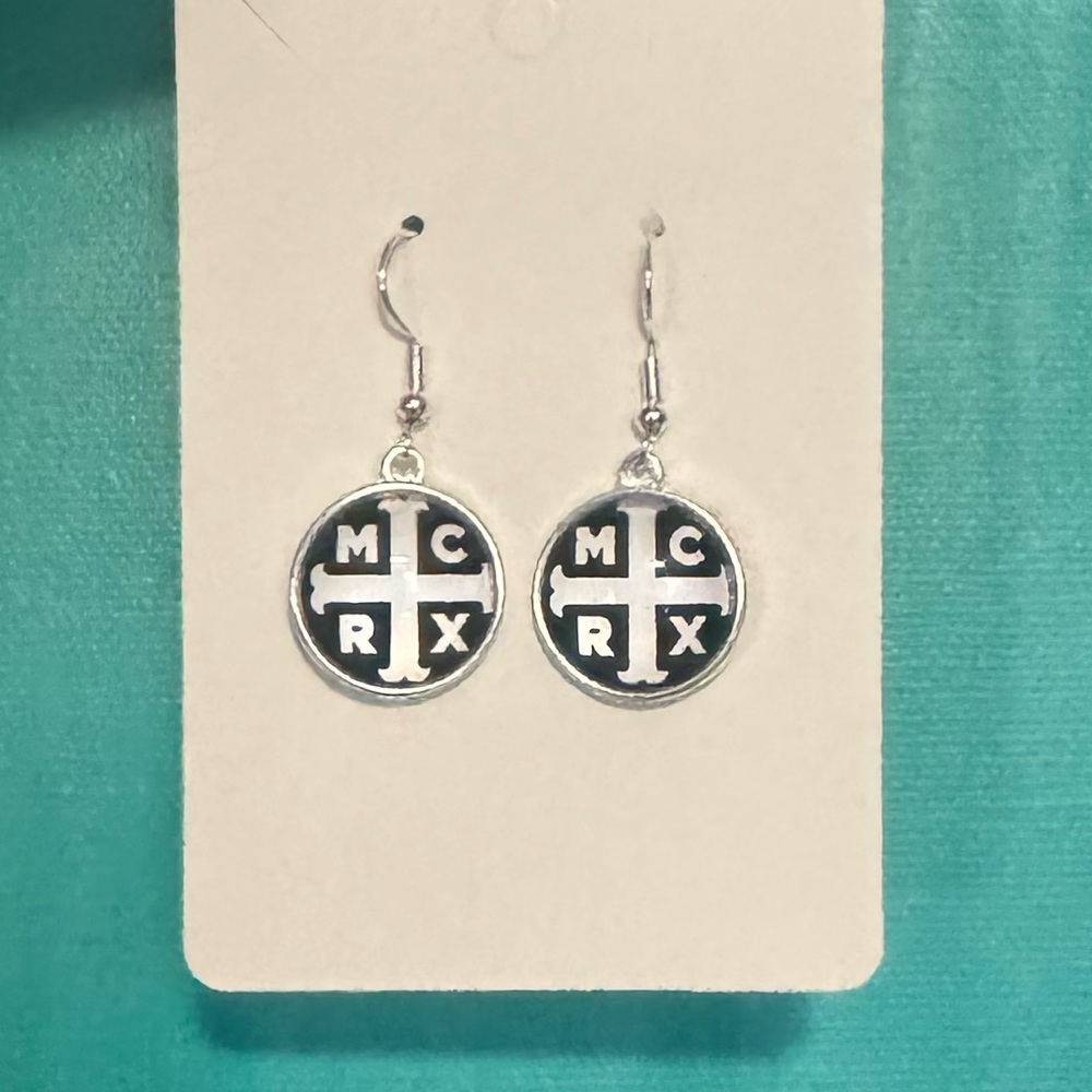 My Chemical Romance MCR Drop Earrings Handmade Glass